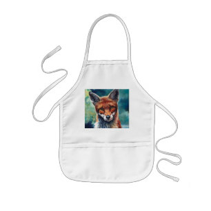 Neugierige Fox Custom Kids Schürze