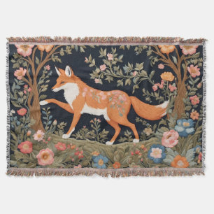 Neugierige Fox Imitate Stickereien Elegant Decke