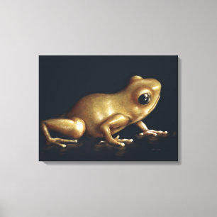 Neugierige Frosch-Malerei Leinwanddruck