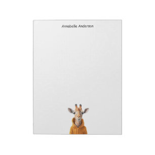 Neugierige Giraffe Notizblock