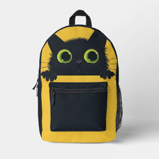Neugierige Katze Bedruckter Rucksack