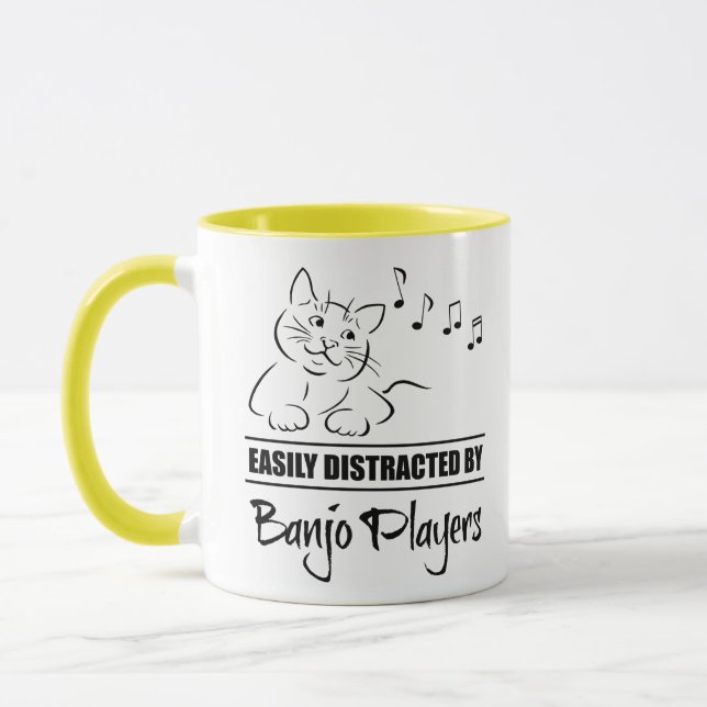 Neugierige Katze, leicht von Banjo-Spielern abgele Tasse (Links)