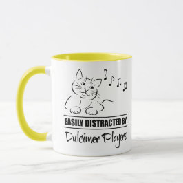 Neugierige Katze, leicht von Dulcimer-Spielern abg Tasse