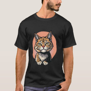 Neugierige Katze Unfug Spielende Katzenliebhaber K T-Shirt