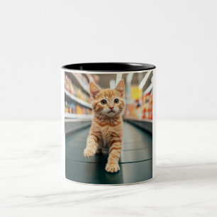Neugierige Kitten Conveyor Caper Tasse