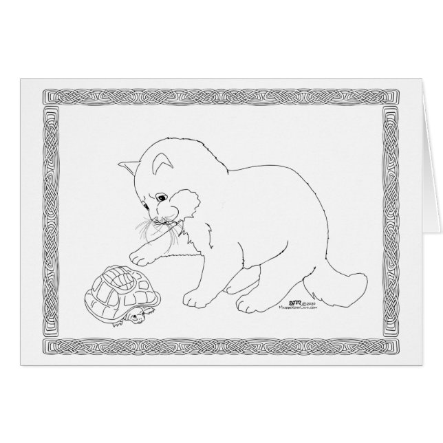 Neugierige Kitty (Vorderseite (Horizontal))