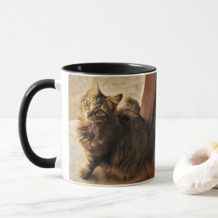 Neugierige Kitty Tasse