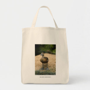 Neugierige kleine Ente Tragetasche