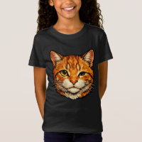 Neugierige orange getigerte Katze