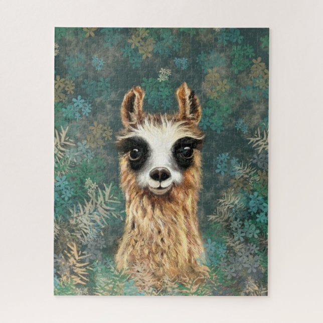 Neugieriger Baby Llama - Niedlich - (Vertikal)
