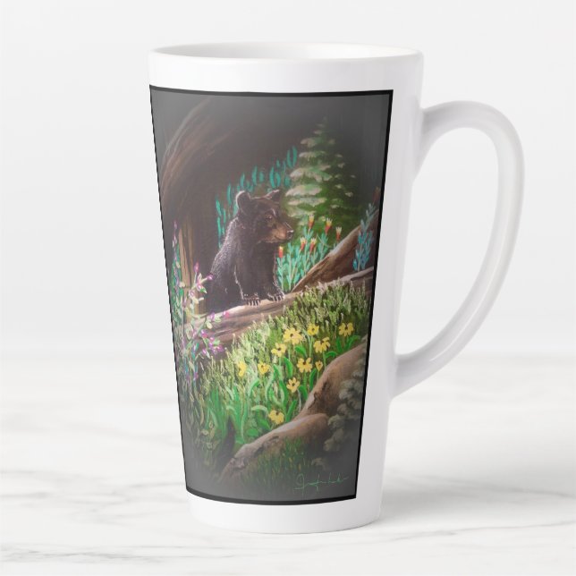 Neugieriger Bären-Latte-Cup Milchtasse (Rechts)