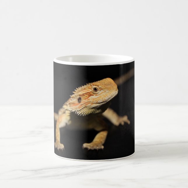 Neugieriger bärtiger Drache Kaffeetasse (Mittel)