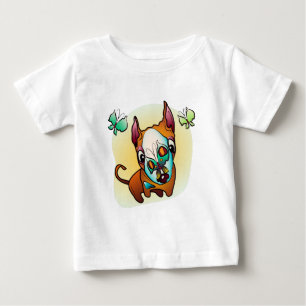 Neugieriger BullTerrier Dog Baby T-shirt