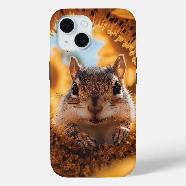Neugieriger Chipmunk-Ping durch gegessen Sonnenblu Case-Mate iPhone Hülle (Rückseite)