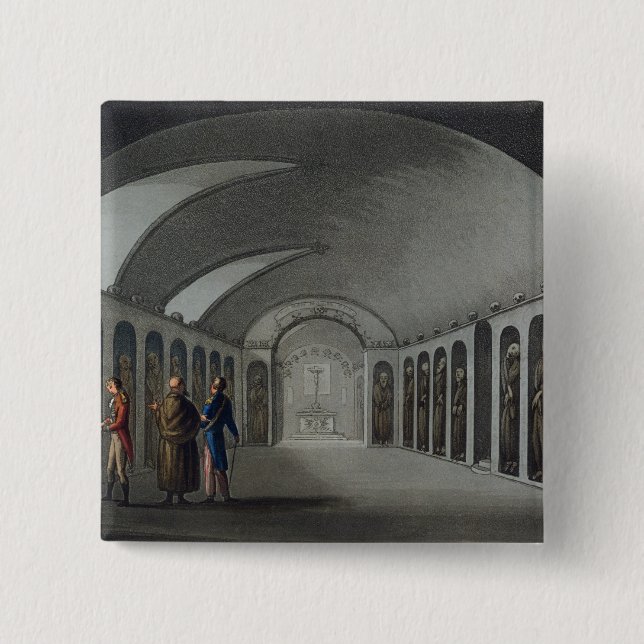 Neugieriger Friedhof unter dem Capuchin-Kloster, Button (Vorderseite)