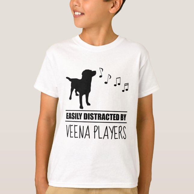 Neugieriger Hund, leicht von Veena-Spielern abgele T-Shirt (Vorderseite)