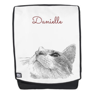 Neugieriger Katzenbackpack Rucksack