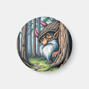 neugieriger norwegischer Troll, Magnet