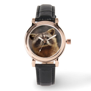 Neugieriger Raccoon Armbanduhr