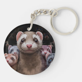 Neugieriger Schlüsselanhänger