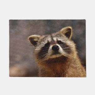 Neugieriger Waschbär Fußmatte