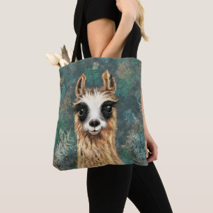 Neugieriges Baby Llama - Niedlich Tasche