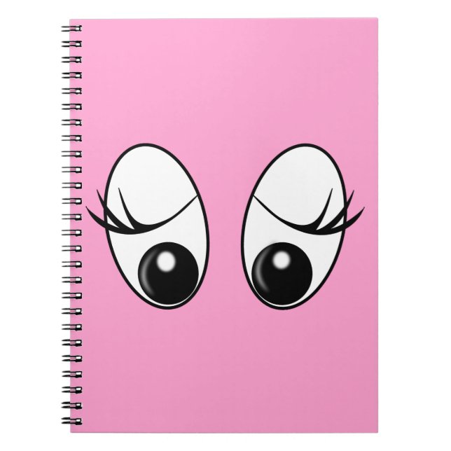 Neugieriges Eyes Custom Colors Notebook Notizblock (Vorderseite)