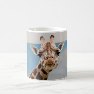 Neugieriges Giraffen-Porträt Kaffeetasse