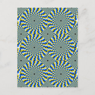 Neuheit der optischen Illusion Postkarte