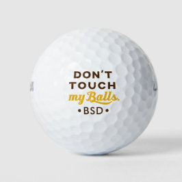 Neuheit Funny Typ Golf Ball Initials Don't Touch