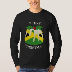 Neuheit   Merry CHRISTMAS   PUDING   Jamaika T-Shirt