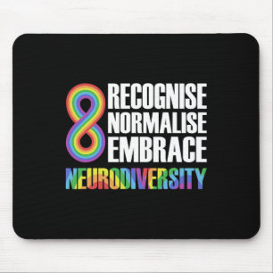 Neuheit Neurodiversity Rainbow Infinity Autism Awa Mousepad