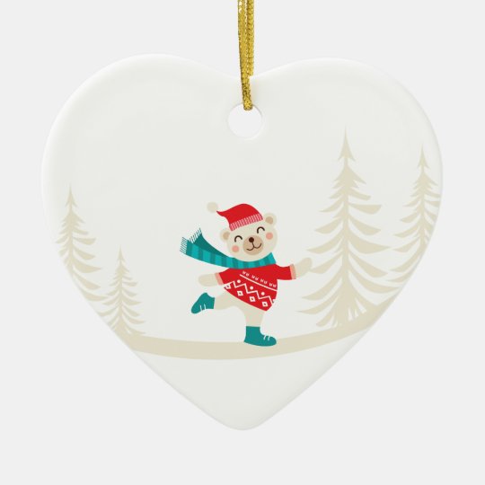 Neuheits-Sankt-Ren-Schneemann Keramik Herz-Ornament