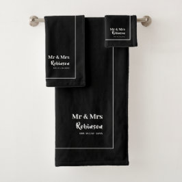 Neuigkeiten Mr. & Mrs. Personalisiert Large Badhandtuch Set