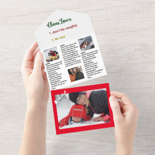 Neuigkeiten 🎄 Weihnachts-Foto All In One Einladung