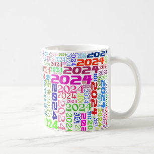 Neujahr 2024 kaffeetasse