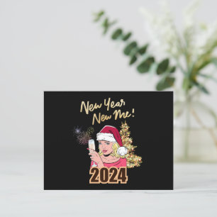 Neujahr 2024 postkarte
