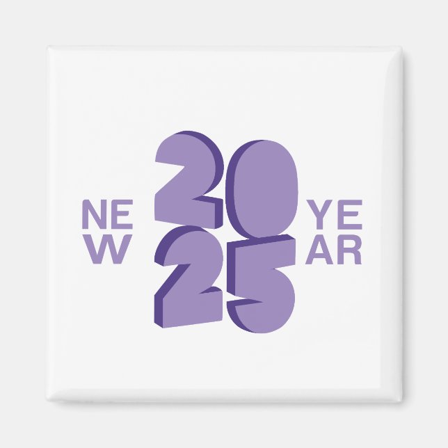 Neujahr 2025 magnet (Vorne)