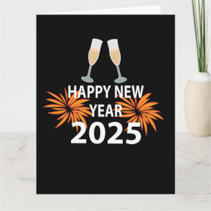 Neujahr 2025 Prosit Neujahr Karte