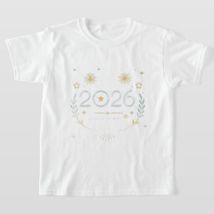 Neujahr 2026 Gold Feuerwerk „Neues Jahr, neuer Gla T-Shirt
