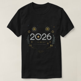 Neujahr 2026 Gold Feuerwerk „Neues Jahr, neuer Gla T-Shirt