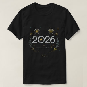 Neujahr 2026 Gold Feuerwerk „Neues Jahr, neuer Gla T-Shirt