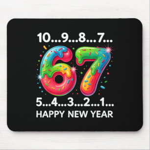 Neujahr 67 Candy Countdown Lustiges Frohes Neues J Mousepad