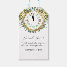 Neujahr Baby Clock Baby Dusche Geschenkanhänger