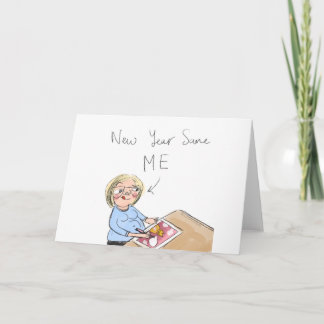 Neujahr bin ich gleich. feiertagskarte