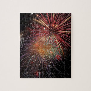 Neujahr Feuerwerk Glitzern Jigsaw Puzzle