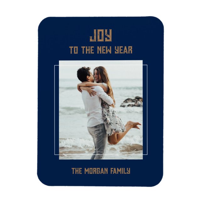 Neujahr: Flexibles Foto Magnet (Vertikal)