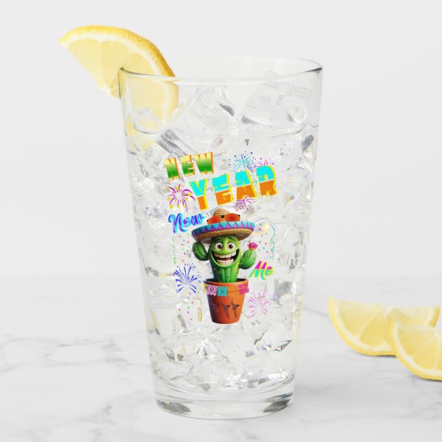 Neujahr Glas (Vorderseite Ice)