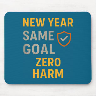 Neujahr Gleiches Ziel Null Illustration Mousepad