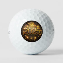 Neujahr Golf Ball 2025